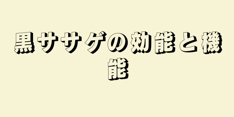 黒ササゲの効能と機能