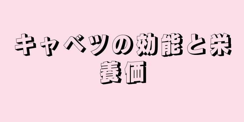 キャベツの効能と栄養価