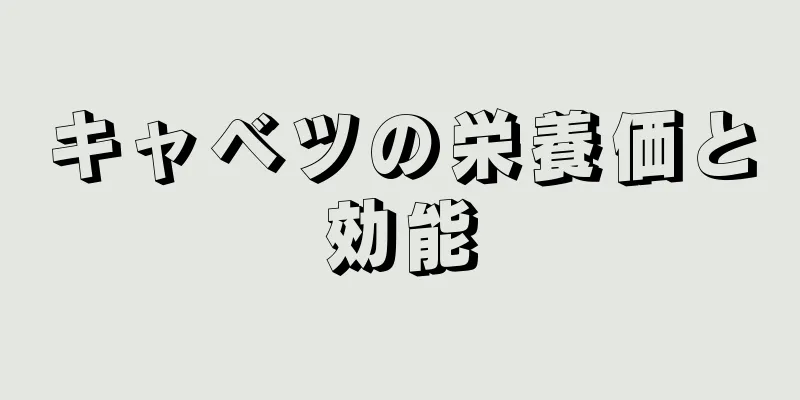 キャベツの栄養価と効能