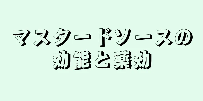マスタードソースの効能と薬効