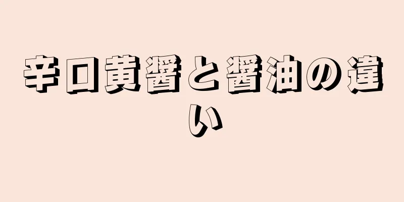 辛口黄醤と醤油の違い