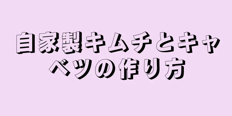 自家製キムチとキャベツの作り方