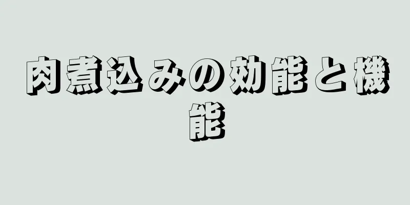 肉煮込みの効能と機能