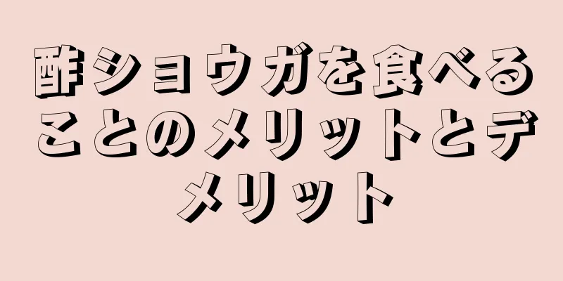 酢ショウガを食べることのメリットとデメリット