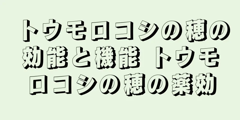 トウモロコシの穂の効能と機能 トウモロコシの穂の薬効