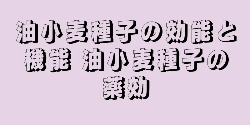油小麦種子の効能と機能 油小麦種子の薬効