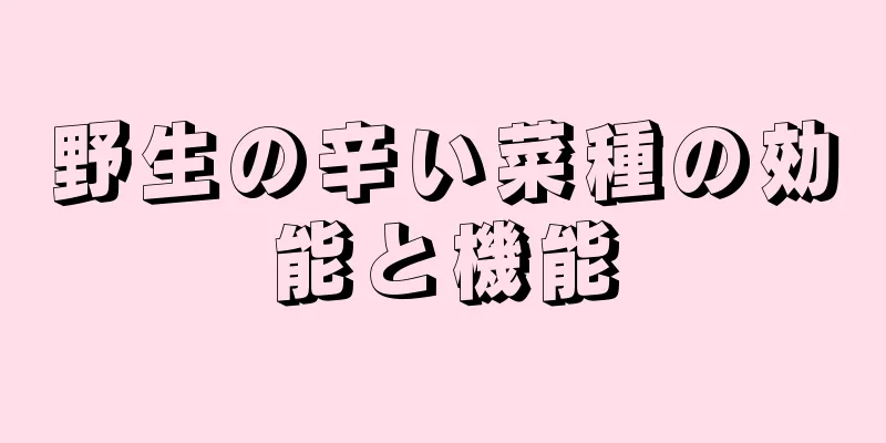 野生の辛い菜種の効能と機能