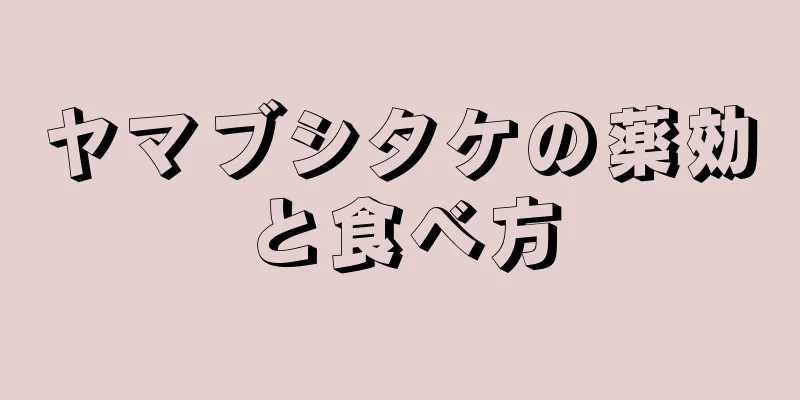 ヤマブシタケの薬効と食べ方