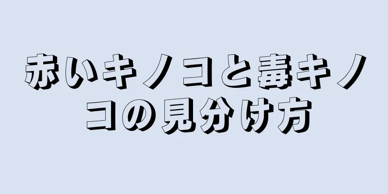 赤いキノコと毒キノコの見分け方
