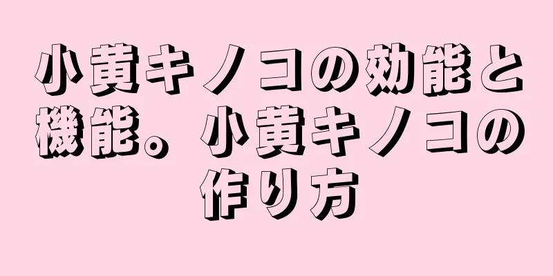 小黄キノコの効能と機能。小黄キノコの作り方