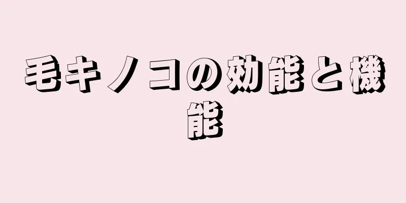 毛キノコの効能と機能
