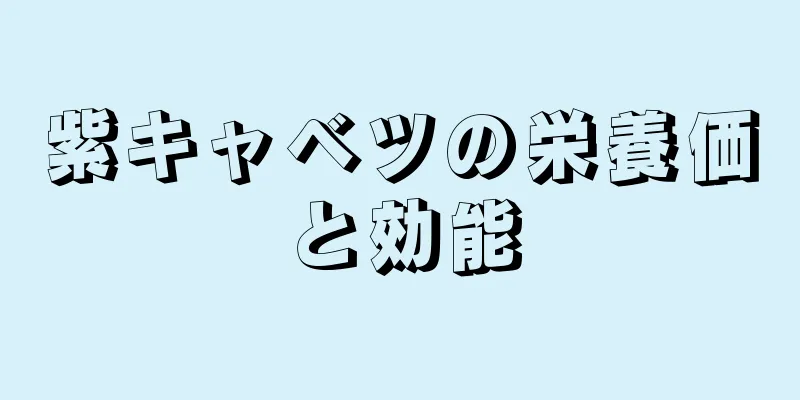 紫キャベツの栄養価と効能