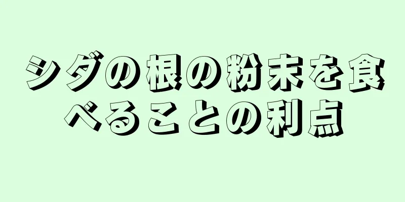 シダの根の粉末を食べることの利点