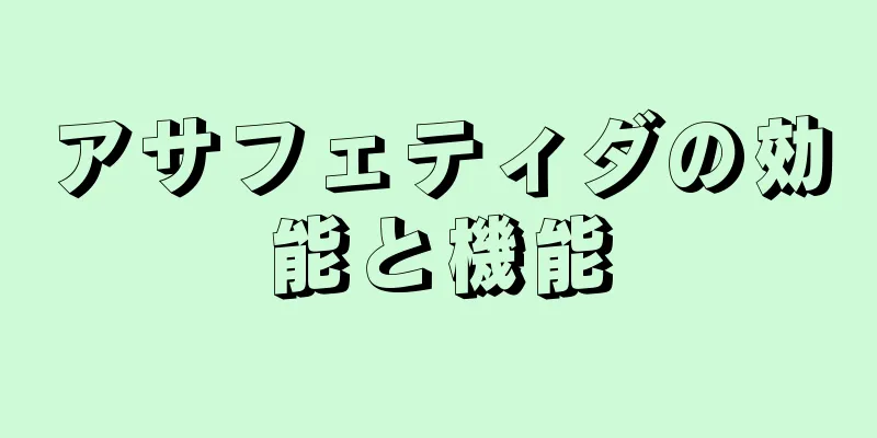 アサフェティダの効能と機能