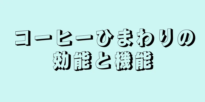 コーヒーひまわりの効能と機能