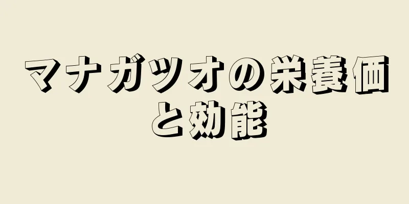 マナガツオの栄養価と効能