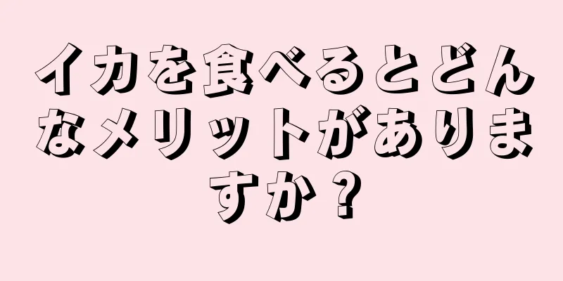 イカを食べるとどんなメリットがありますか？