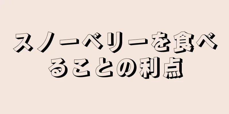 スノーベリーを食べることの利点