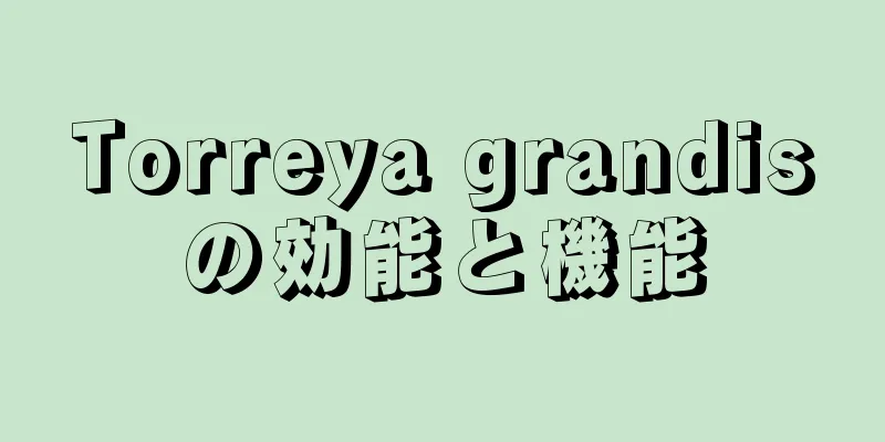 Torreya grandisの効能と機能