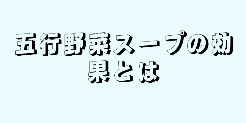 五行野菜スープの効果とは