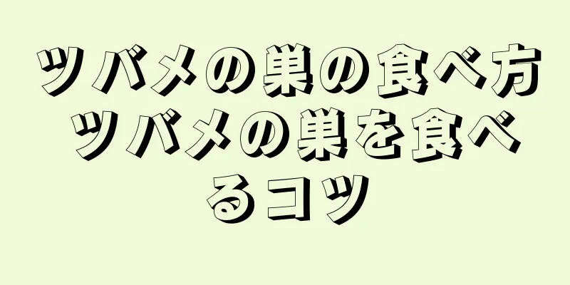 ツバメの巣の食べ方 ツバメの巣を食べるコツ