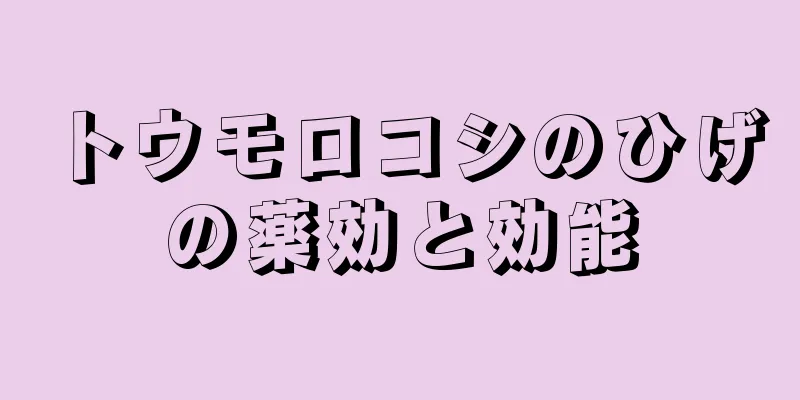 トウモロコシのひげの薬効と効能