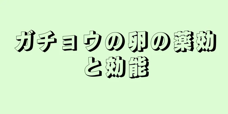 ガチョウの卵の薬効と効能