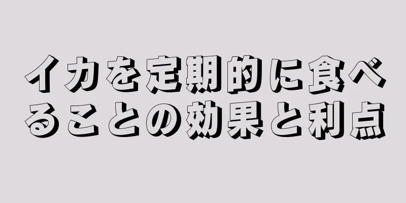 イカを定期的に食べることの効果と利点