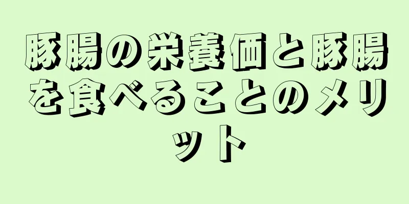 豚腸の栄養価と豚腸を食べることのメリット