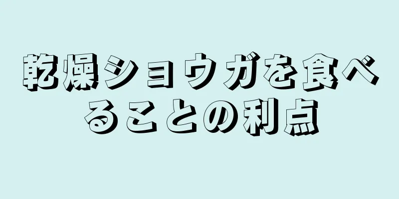 乾燥ショウガを食べることの利点