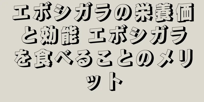 エボシガラの栄養価と効能 エボシガラを食べることのメリット