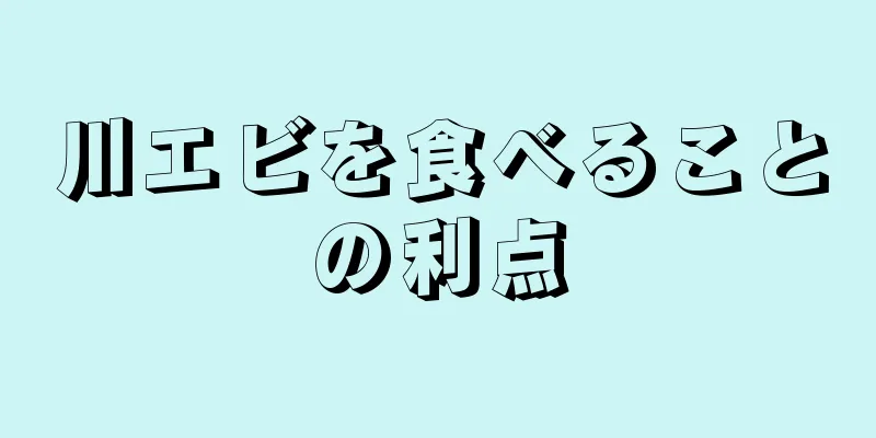 川エビを食べることの利点