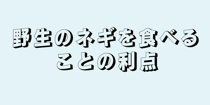 野生のネギを食べることの利点