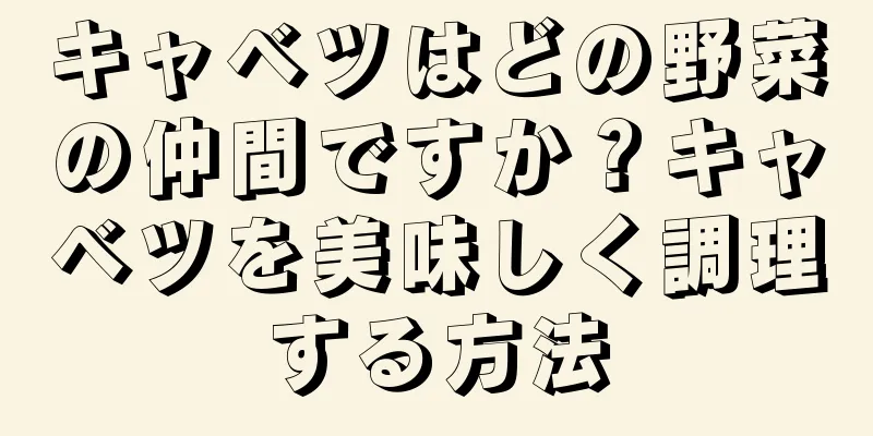 キャベツはどの野菜の仲間ですか？キャベツを美味しく調理する方法