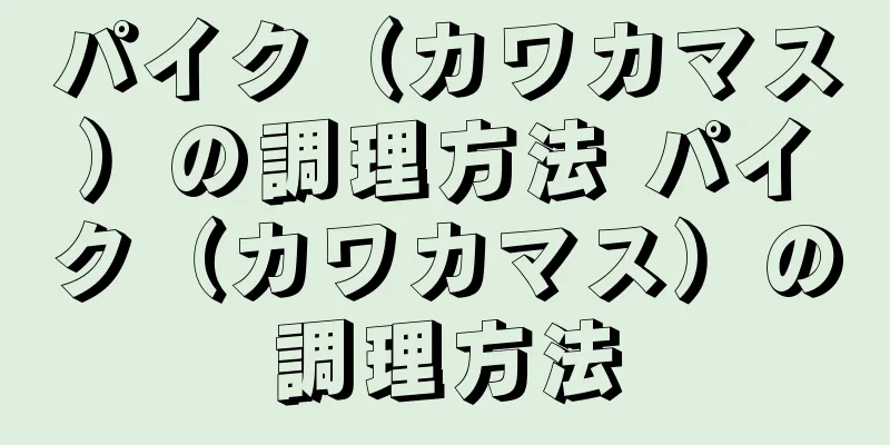パイク（カワカマス）の調理方法 パイク（カワカマス）の調理方法