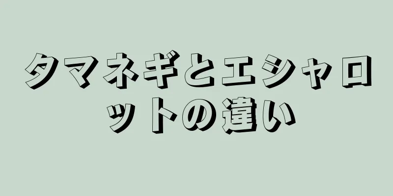 タマネギとエシャロットの違い