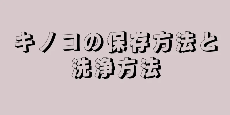 キノコの保存方法と洗浄方法