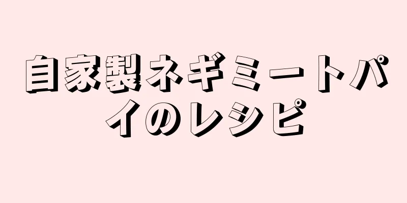 自家製ネギミートパイのレシピ