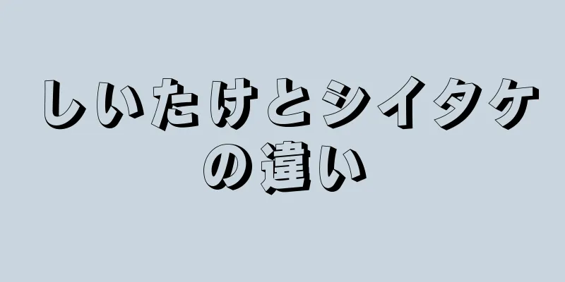 しいたけとシイタケの違い