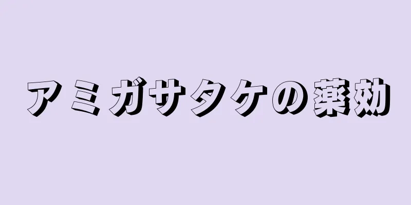 アミガサタケの薬効