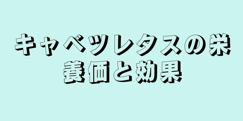 キャベツレタスの栄養価と効果