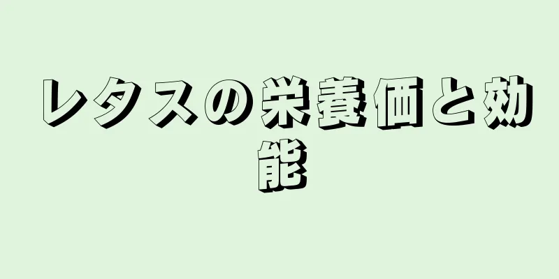 レタスの栄養価と効能