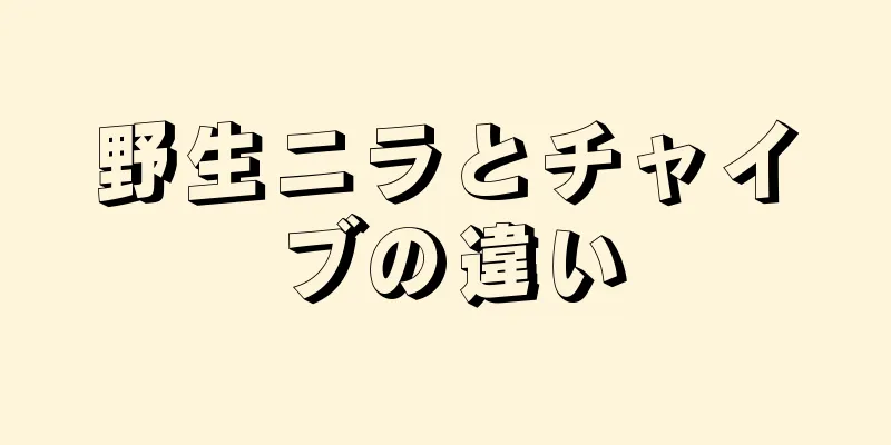 野生ニラとチャイブの違い