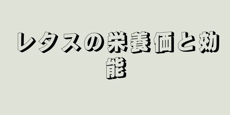 レタスの栄養価と効能