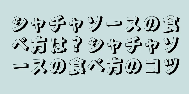 シャチャソースの食べ方は？シャチャソースの食べ方のコツ