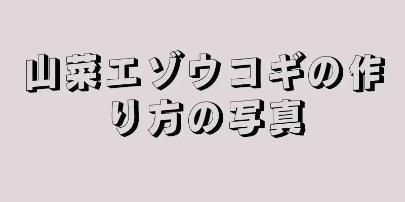 山菜エゾウコギの作り方の写真