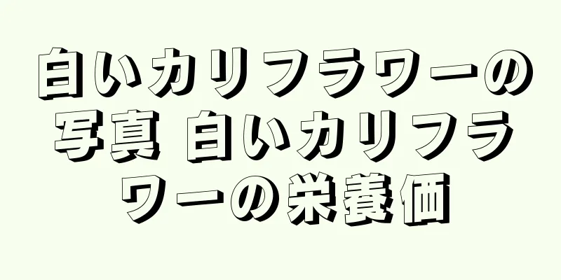 白いカリフラワーの写真 白いカリフラワーの栄養価