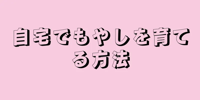 自宅でもやしを育てる方法