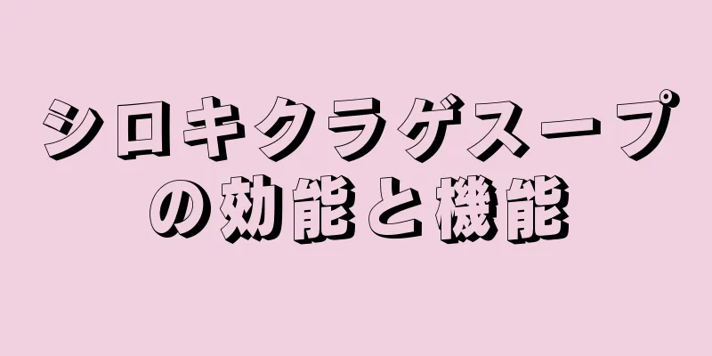 シロキクラゲスープの効能と機能
