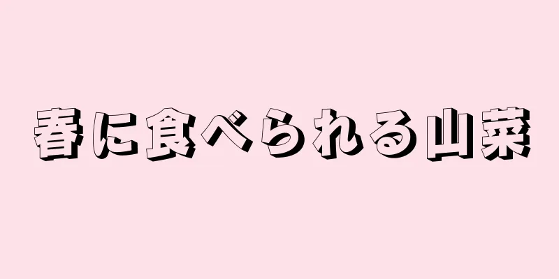 春に食べられる山菜